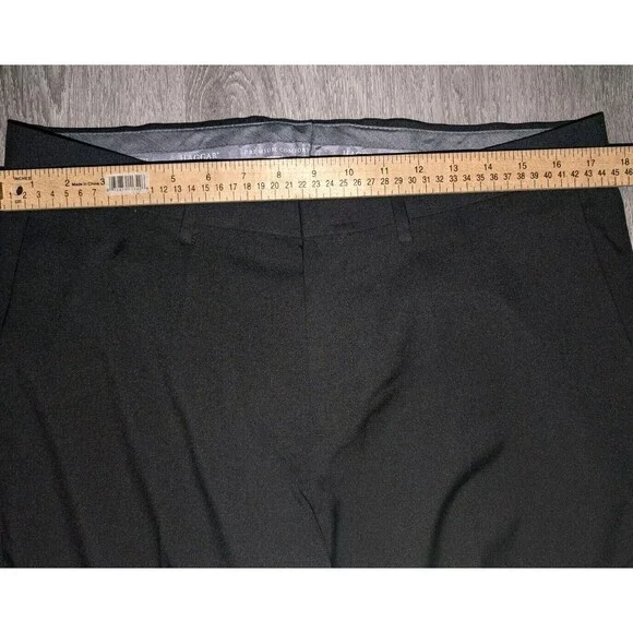 Haggar Dress Pants Classic Fit Premium Comfort Black Size 34 Waist x 29 Length - Picture 7 of 15